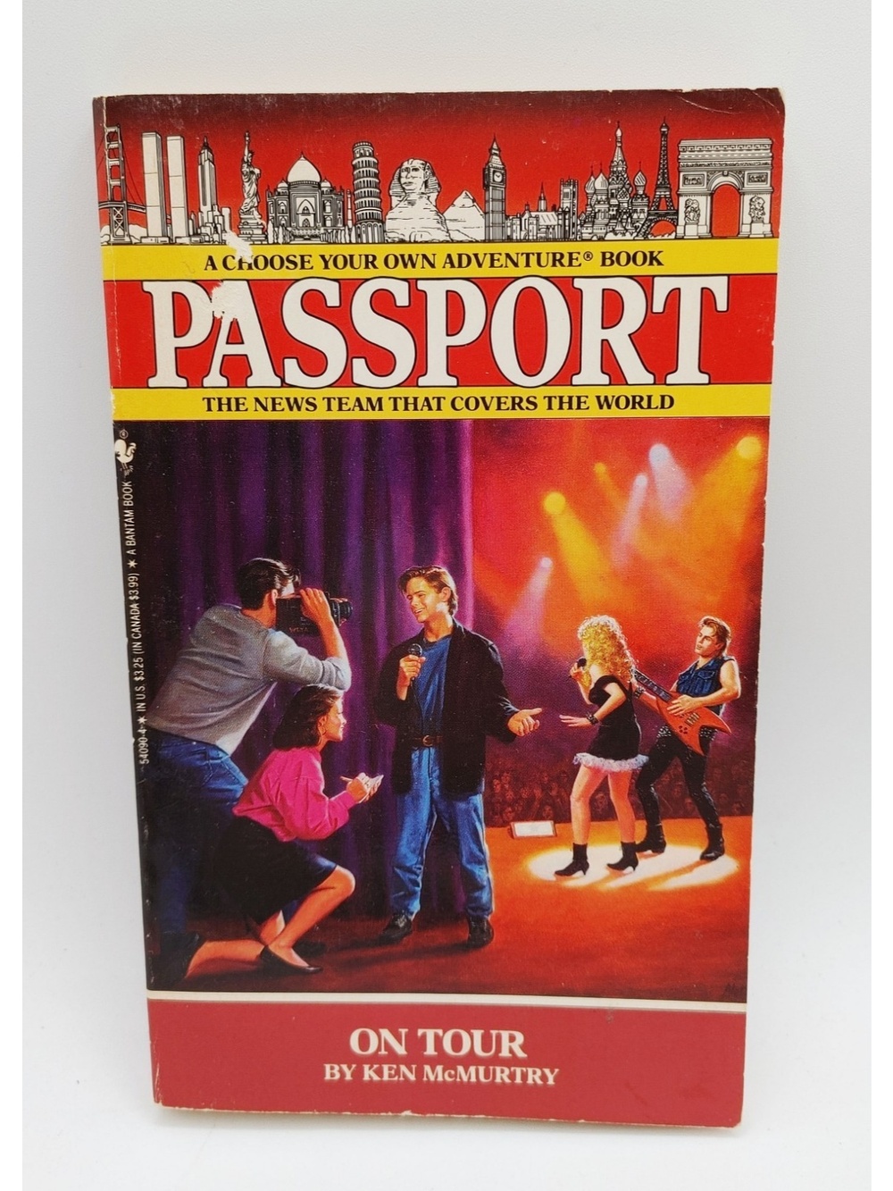 ON TOUR Passport Book 3 Ken McMurtry Paperback Choose Your Own Adventure 1992